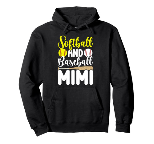 Softball And Baseball Mimi Baseball Hoodie - Aesthetic Graphic Unisex - T-Shirt, Sweatshirt, Hoodie