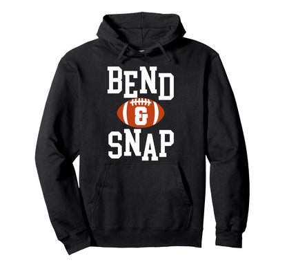 Football Bend And Snap Day Game Hoodie - Minimalist Print for Adults - T-Shirt, Sweatshirt, Hoodie