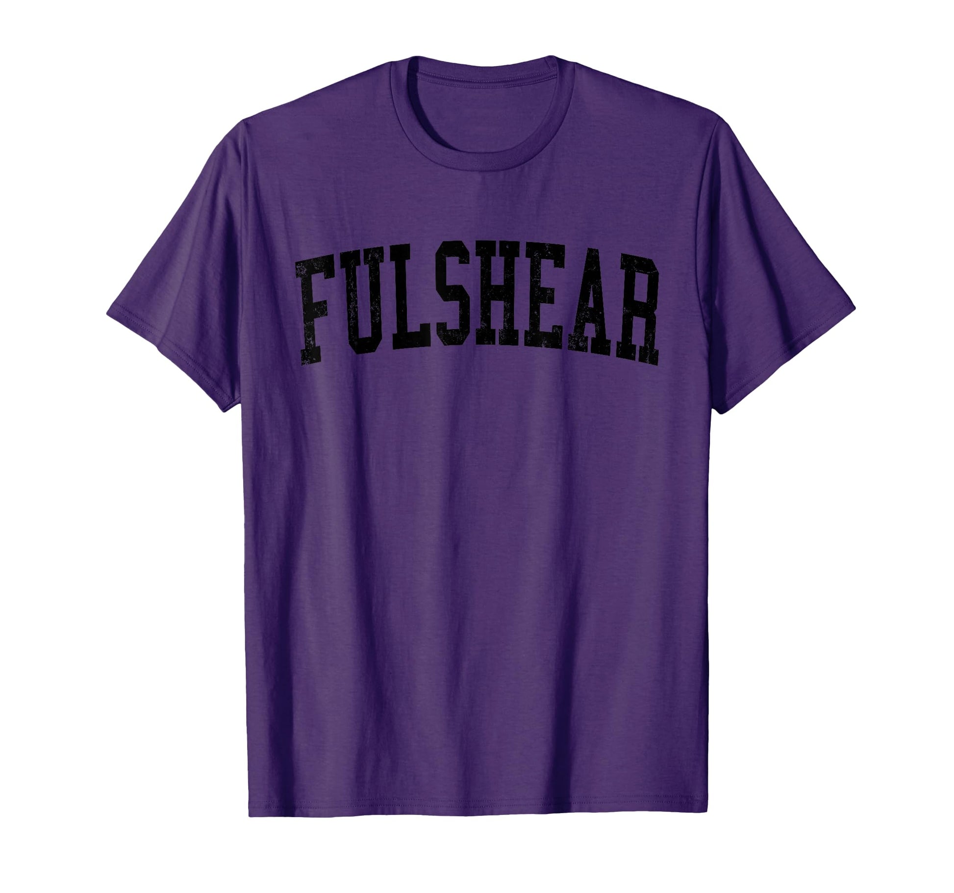 Fulshear Tx Distressed Black Varsity T-Shirt - Custom Art Print for Adults - T-Shirt, Sweatshirt, Hoodie