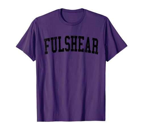 Fulshear Tx Distressed Black Varsity T-Shirt - Custom Art Print for Adults - T-Shirt, Sweatshirt, Hoodie