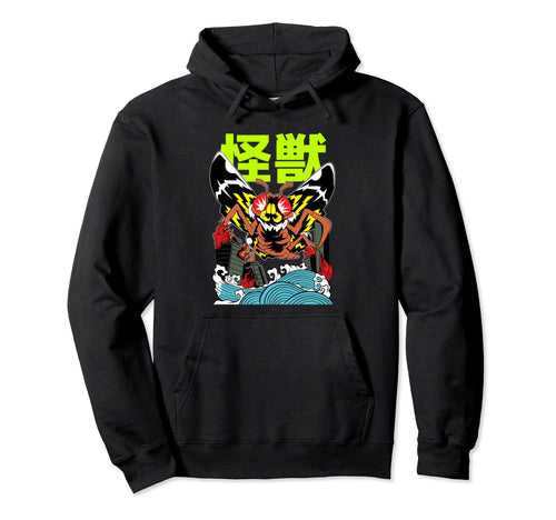 Anime Monster Moth Kanji Grunge Japan Hoodie - Graphic Print for Adults - T-Shirt, Sweatshirt, Hoodie