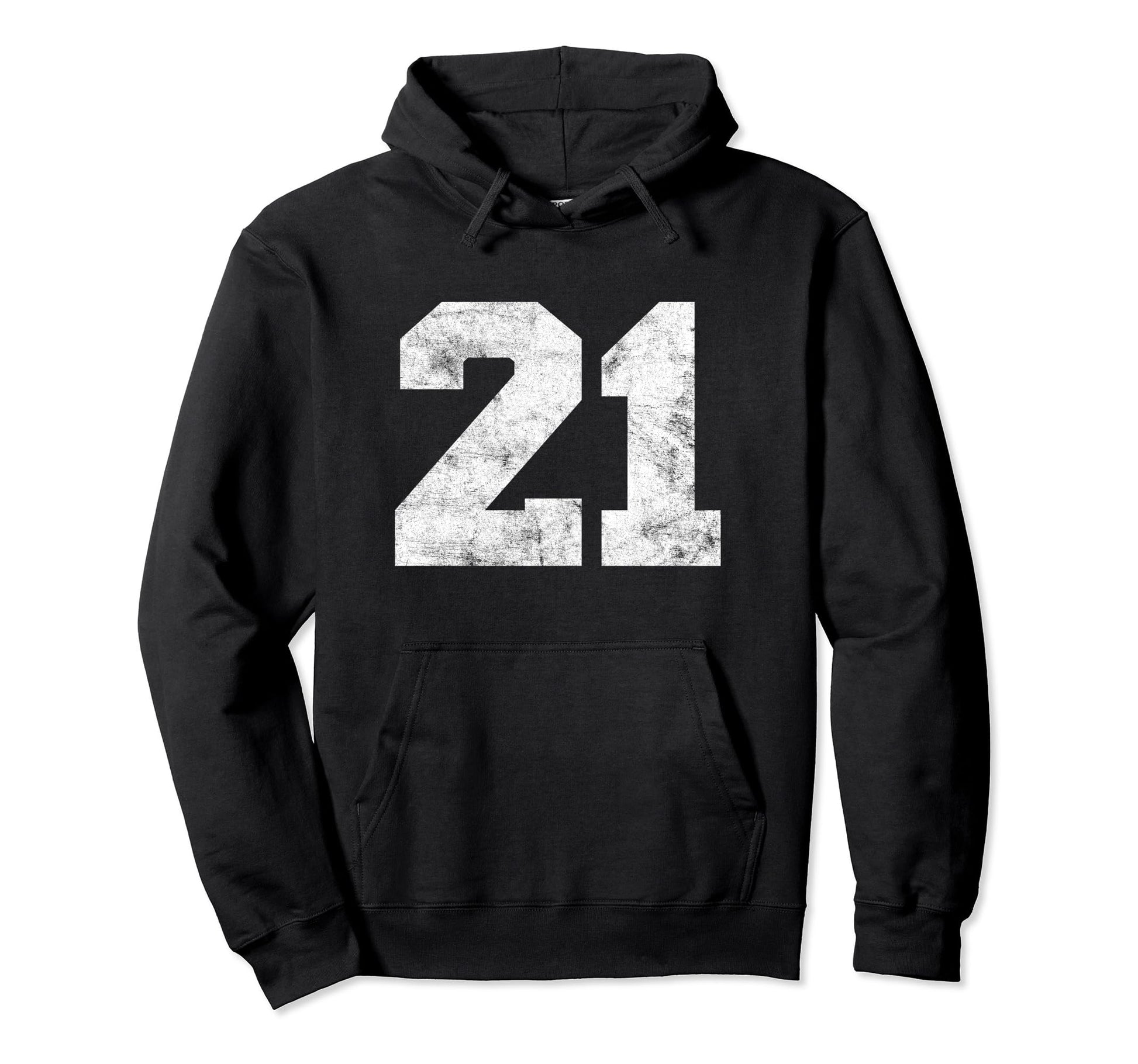 Lucky Number 21 Birthday Sports Player Team Hoodie - Graphic Print Unisex - T-Shirt, Sweatshirt, Hoodie