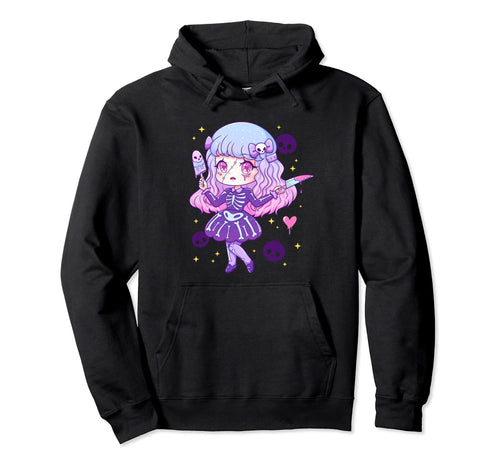 Kawaii Pastel Goth Creepy Menhera Hoodie - Aesthetic Graphic Unisex - T-Shirt, Sweatshirt, Hoodie
