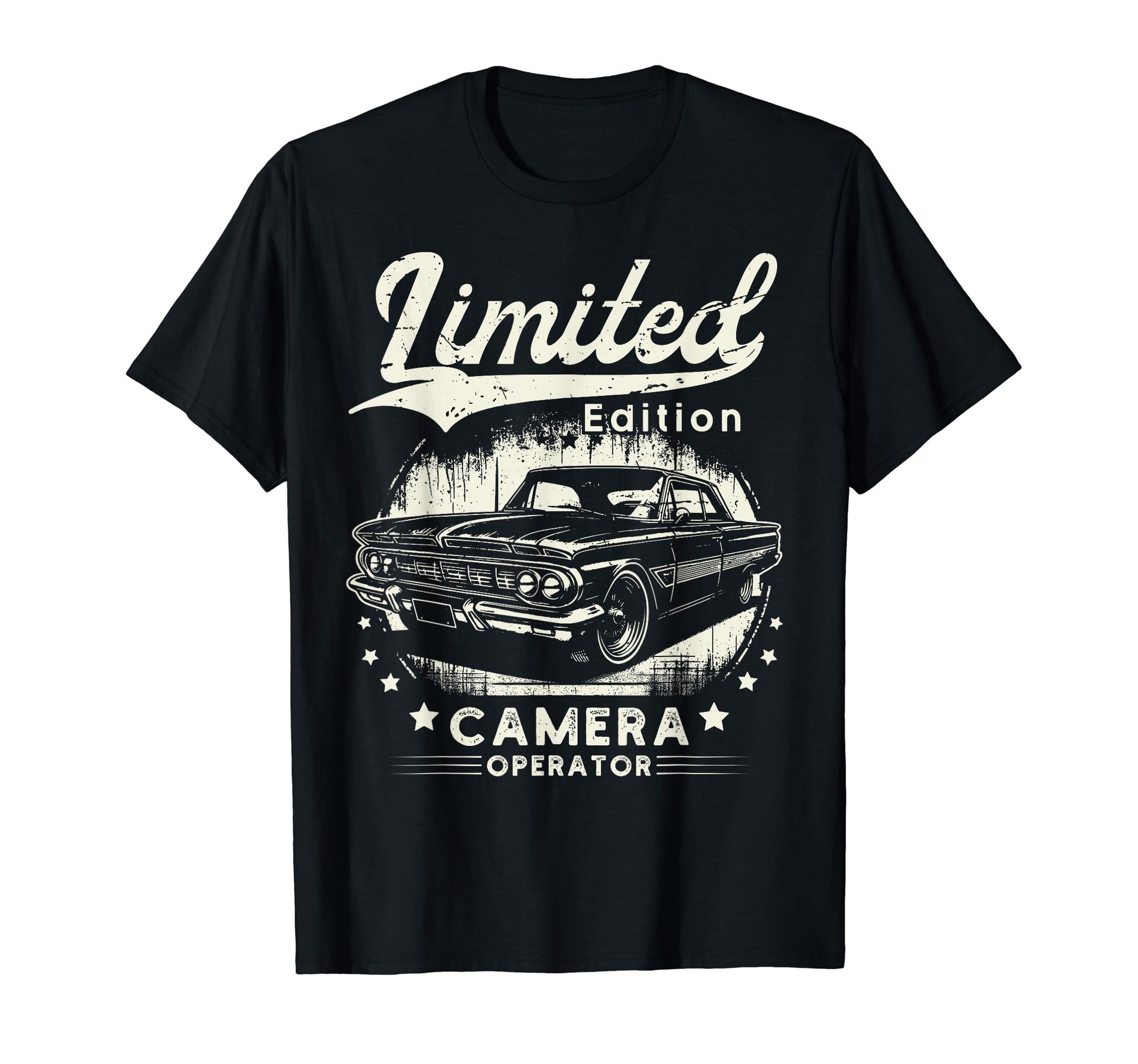 Camera Operator Job Car Birthday Worker T-Shirt - Trendy Graphic Men Women - T-Shirt, Sweatshirt, Hoodie