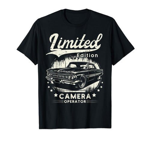 Camera Operator Job Car Birthday Worker T-Shirt - Trendy Graphic Men Women - T-Shirt, Sweatshirt, Hoodie