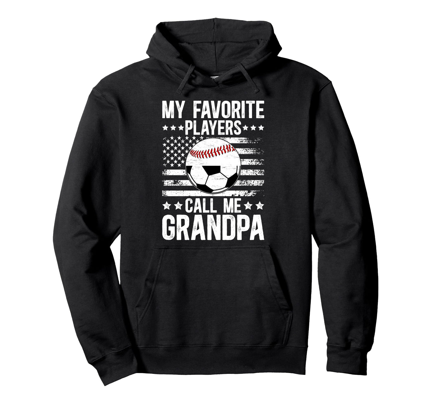 My Favorite Players Call Me Grandpa Hoodie - Trendy Graphic Men Women - T-Shirt, Sweatshirt, Hoodie