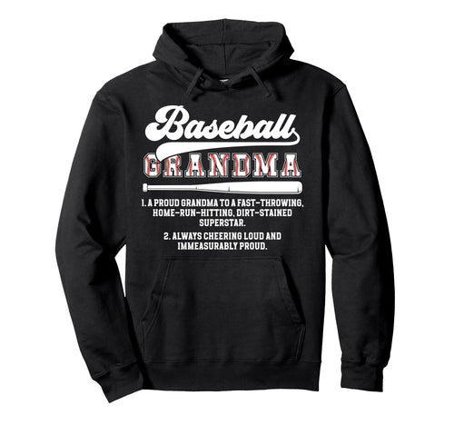 Baseball Grandma Baseball Player Hoodie - Custom Art Print for Adults - T-Shirt, Sweatshirt, Hoodie