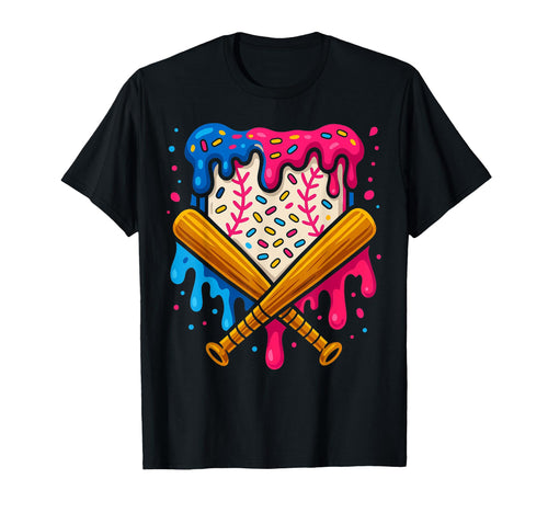Baseball Sprinkle Fun Ice Cream Lovers T-Shirt - Unique Graphic for Adults - T-Shirt, Sweatshirt, Hoodie