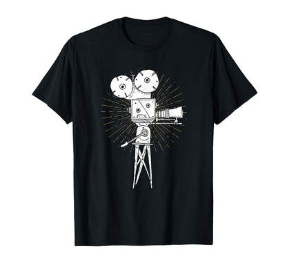 Movie Camera Filmmakers And Cameramen T-Shirt - Trendy Graphic for Adults - T-Shirt, Sweatshirt, Hoodie