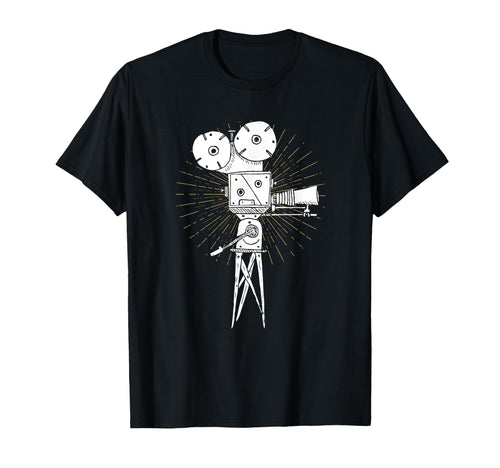 Movie Camera Filmmakers And Cameramen T-Shirt - Trendy Graphic for Adults - T-Shirt, Sweatshirt, Hoodie
