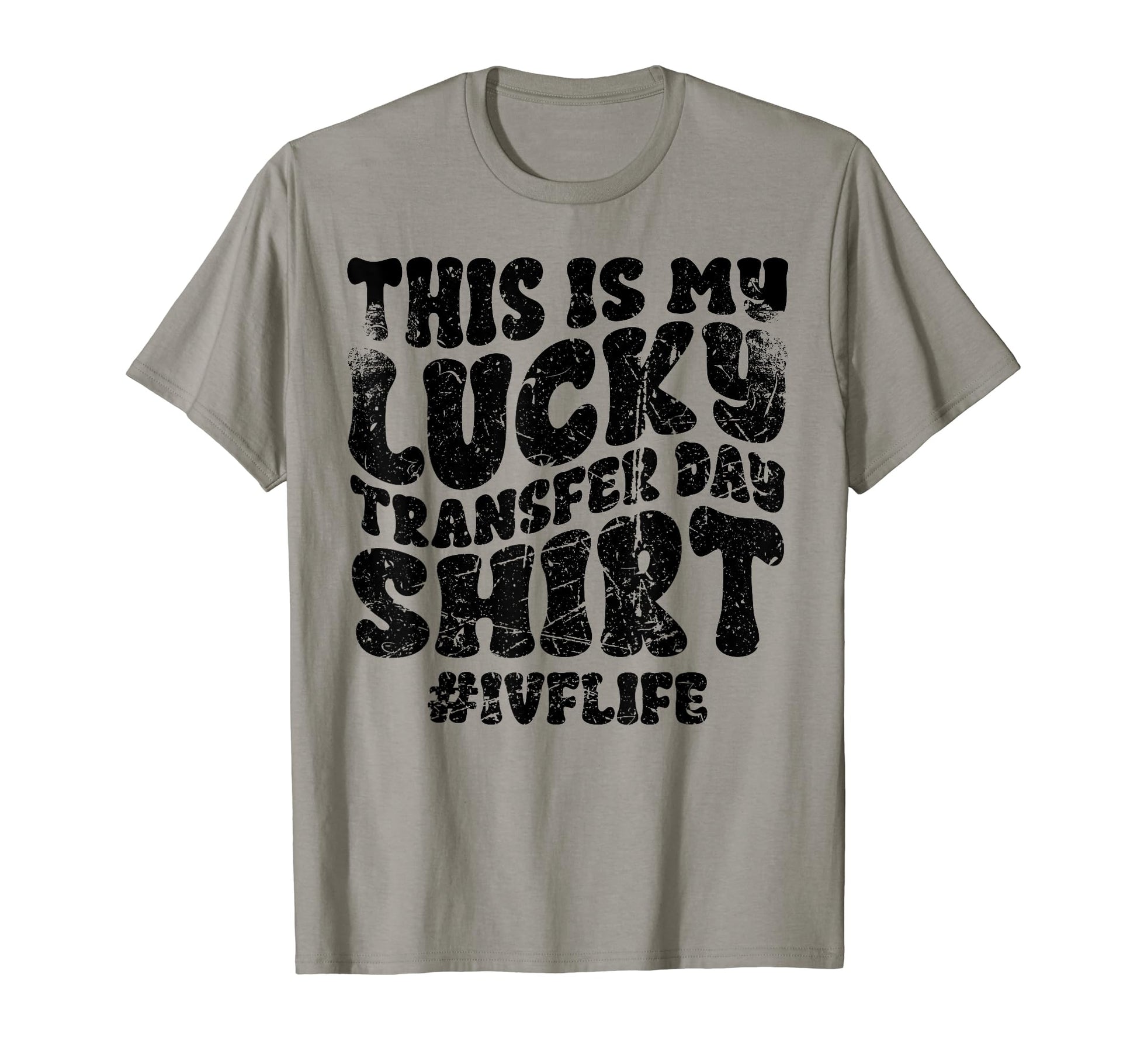 Lucky Transfer Day Ivf Infertility T-Shirt - Minimalist Print Unisex - T-Shirt, Sweatshirt, Hoodie