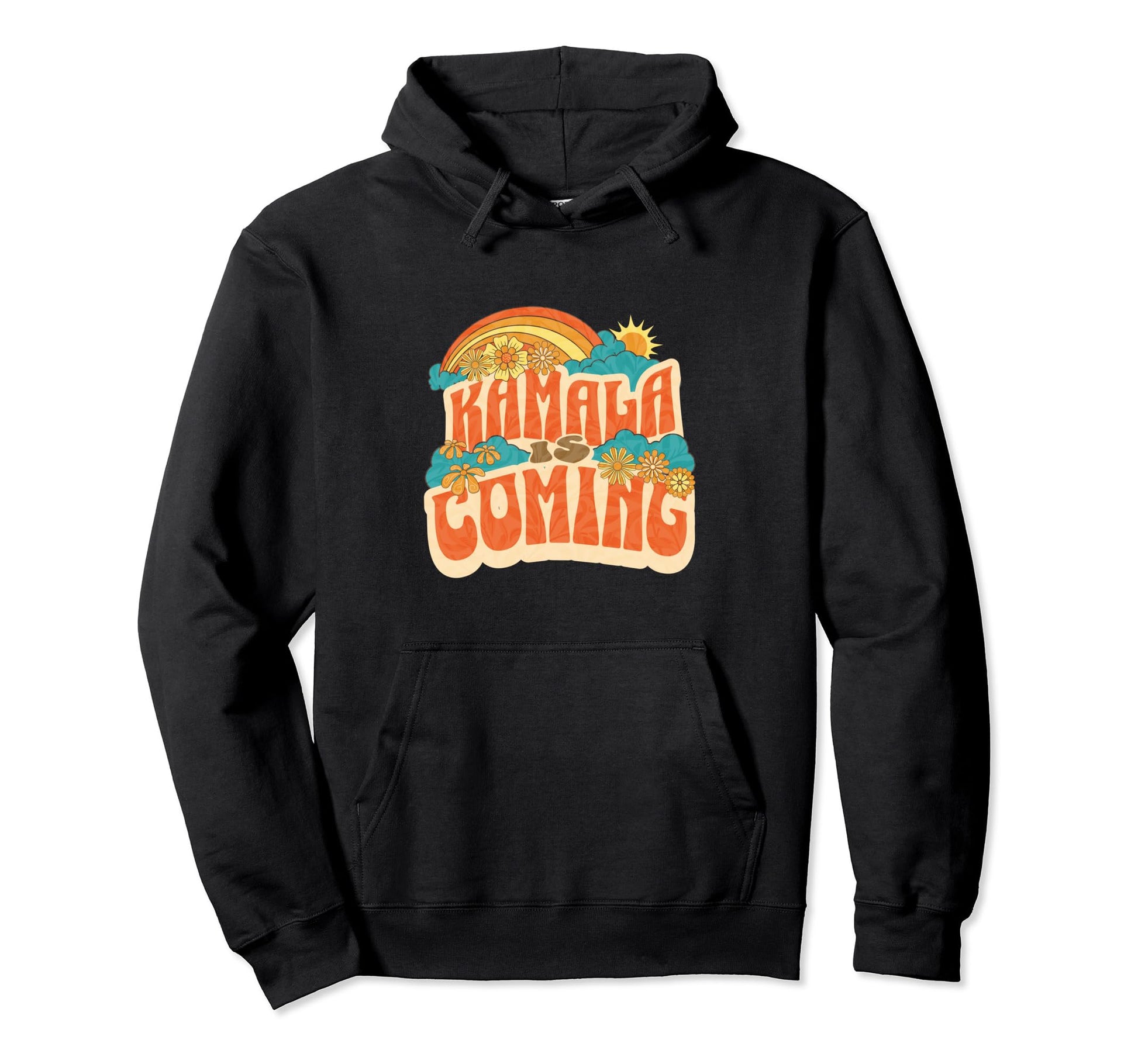 Kamla Harris 2024 Hippy Boho Hoodie - Custom Art Print Men Women - T-Shirt, Sweatshirt, Hoodie