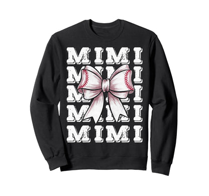 Coquette Baseball Mimi Matching Sweatshirt - Minimalist Print Unisex - T-Shirt, Sweatshirt, Hoodie