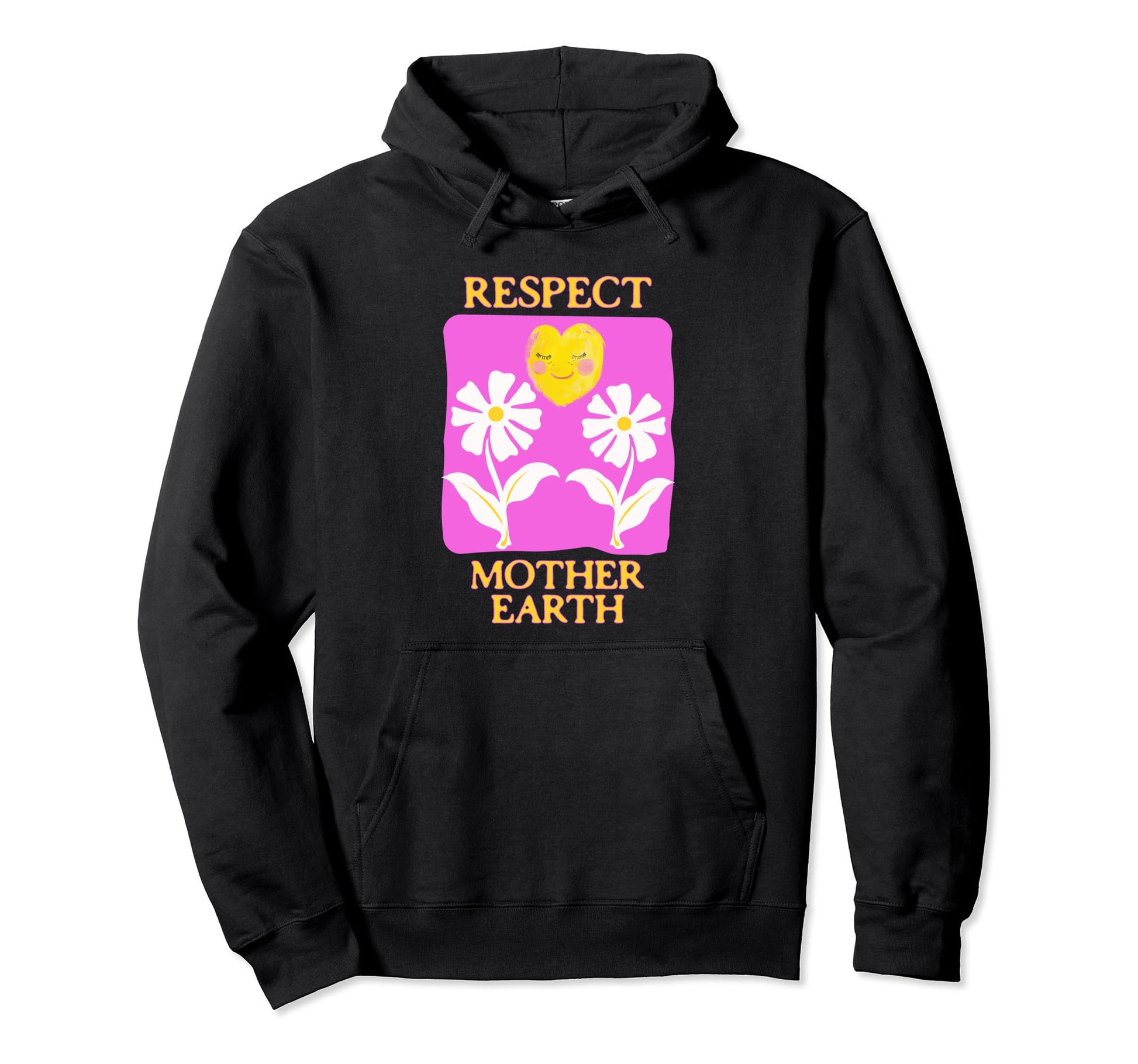 Respect Mother Earth Flower Boho Hoodie - Casual Everyday Wear Unisex - T-Shirt, Sweatshirt, Hoodie