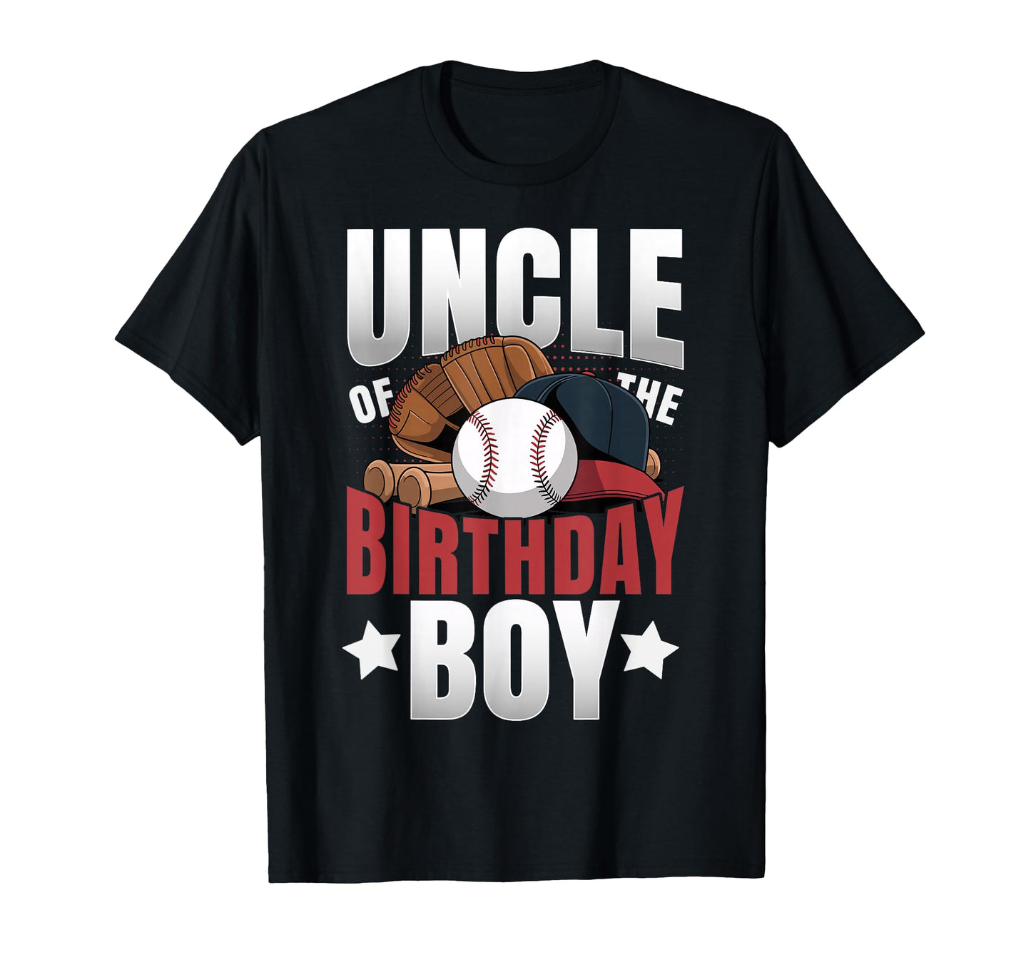 Uncle Birthday Matching Baseball Birthday T-Shirt - Graphic Print Men Women - T-Shirt, Sweatshirt, Hoodie