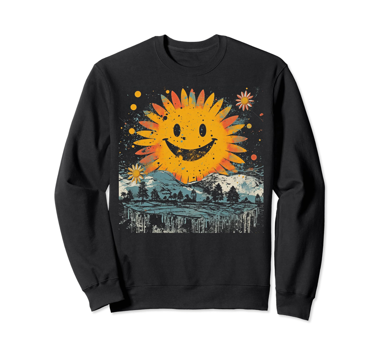 Sun Boho Groovy Sunshine Grunge 36 Sweatshirt - Minimalist Print Unisex - T-Shirt, Sweatshirt, Hoodie