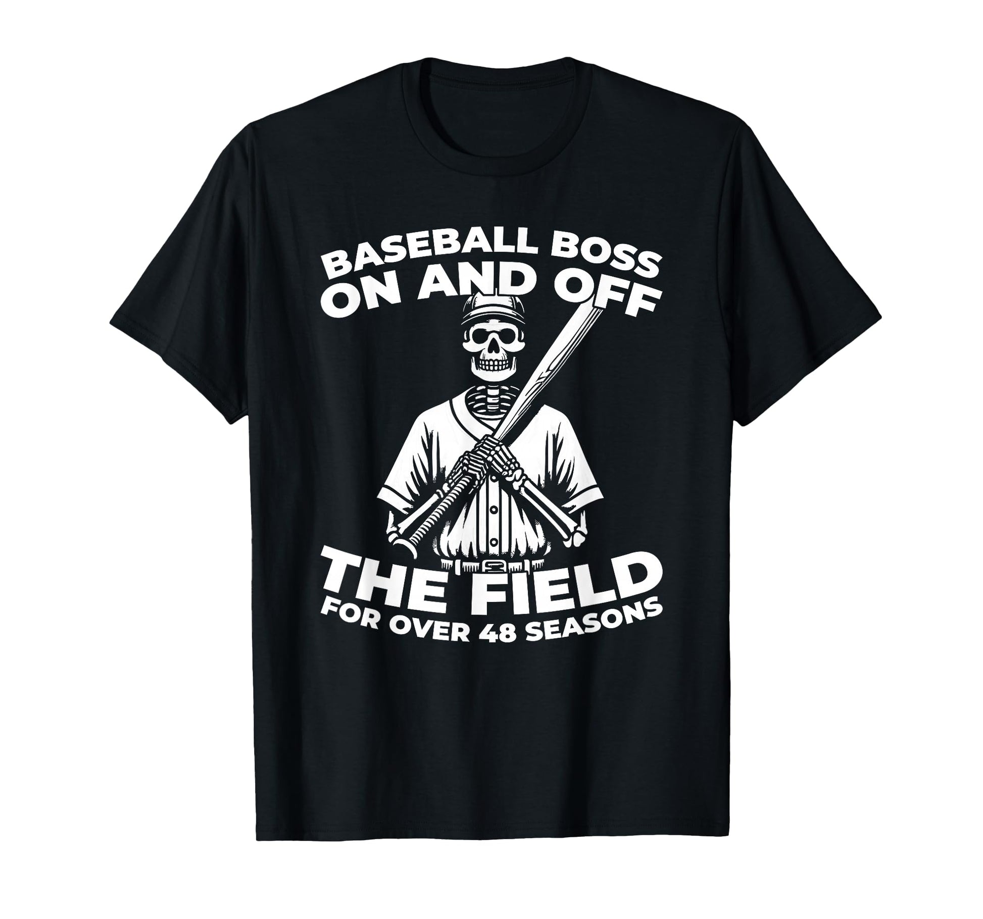 48Th Birthday Baseballer Player T-Shirt - Aesthetic Graphic for Adults - T-Shirt, Sweatshirt, Hoodie