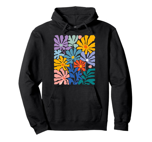 Boho Flower Floral Summer Botanical Hoodie - Trendy Graphic Men Women - T-Shirt, Sweatshirt, Hoodie
