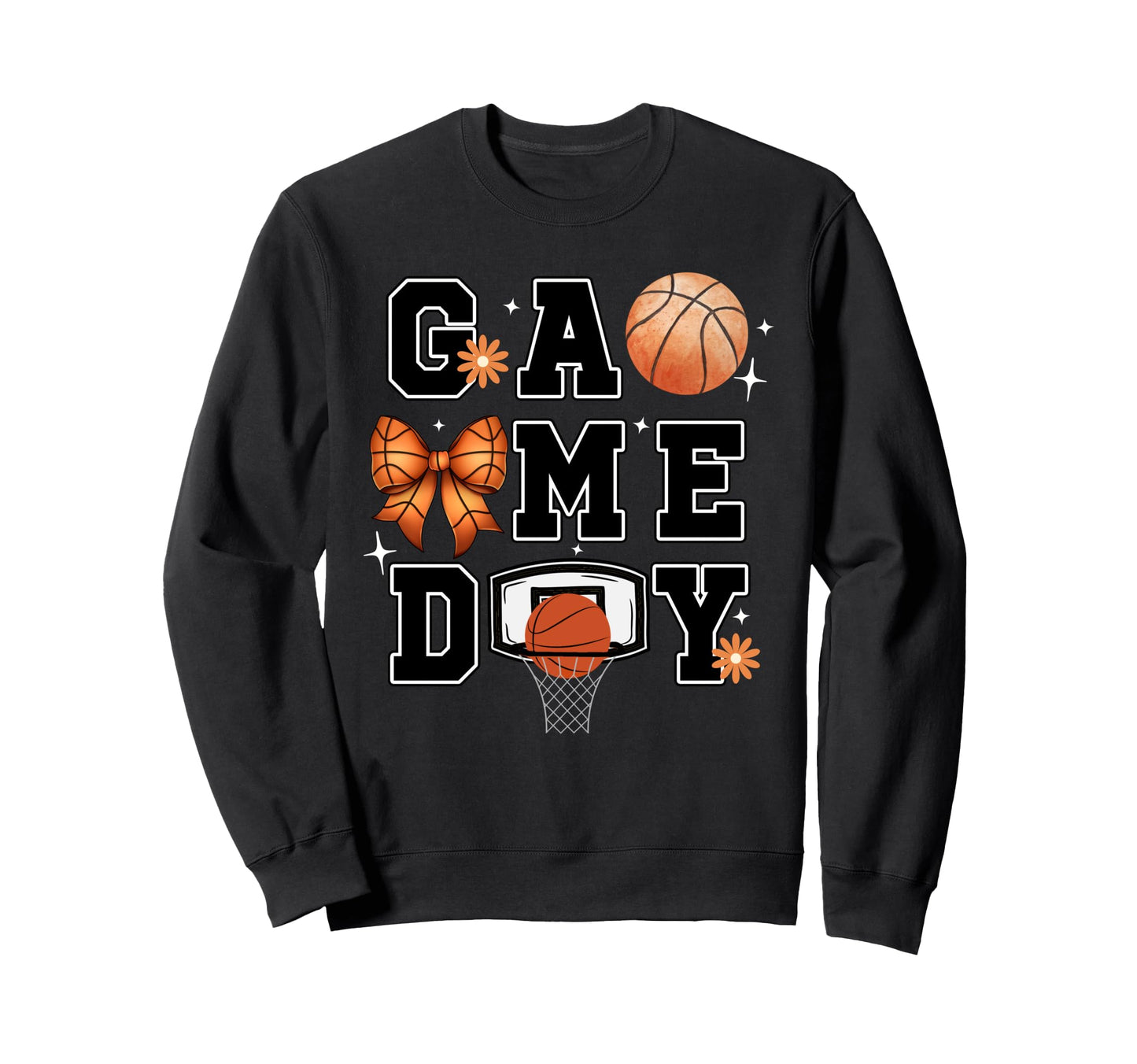 Basketball Mama Coquette Game Day Sweatshirt - Novelty Apparel for Adults - T-Shirt, Sweatshirt, Hoodie