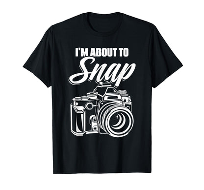 Camera Photographer T-Shirt - Unique Graphic for Adults - T-Shirt, Sweatshirt, Hoodie