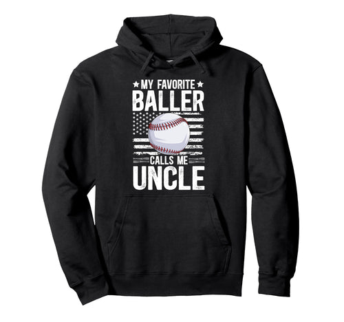 Proud Baseball Uncle Baseball Player Uncle Hoodie - Unique Graphic Unisex - T-Shirt, Sweatshirt, Hoodie
