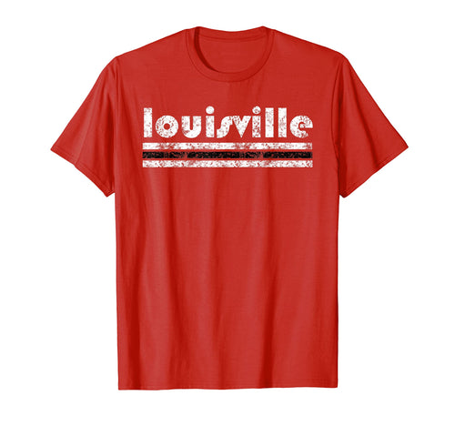 Louisville Kentucky Three Stripe T-Shirt - Streetwear Style Unisex - T-Shirt, Sweatshirt, Hoodie