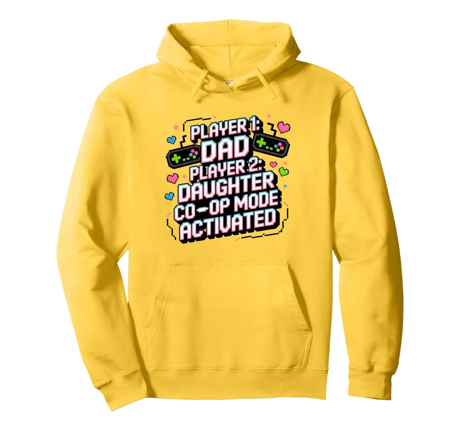 Gamer Dad And Daughter Fathers Day Hoodie - Fun Novelty Design for Adults - T-Shirt, Sweatshirt, Hoodie