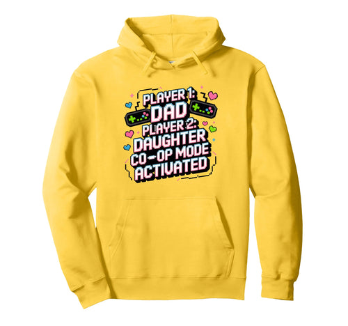 Gamer Dad And Daughter Fathers Day Hoodie - Fun Novelty Design for Adults - T-Shirt, Sweatshirt, Hoodie