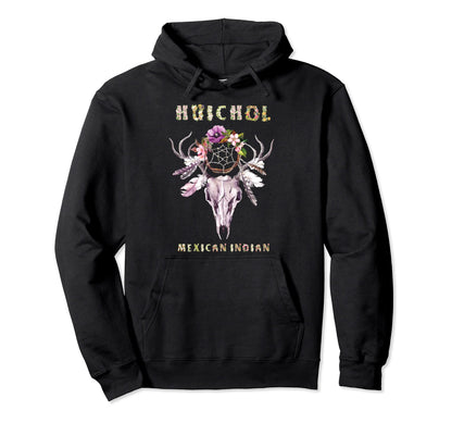 Huichol Mexican Indian Tribe Boho Hoodie - Minimalist Print Men Women - T-Shirt, Sweatshirt, Hoodie