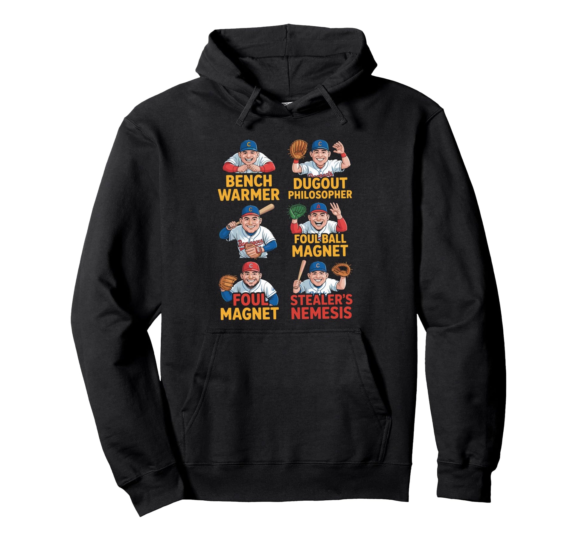 Funny Baseball Field Diagram Why Hoodie - Custom Art Print for Adults - T-Shirt, Sweatshirt, Hoodie