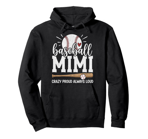 Baseball Mimi Baseball Player Grandma Hoodie - Unique Graphic Men Women - T-Shirt, Sweatshirt, Hoodie