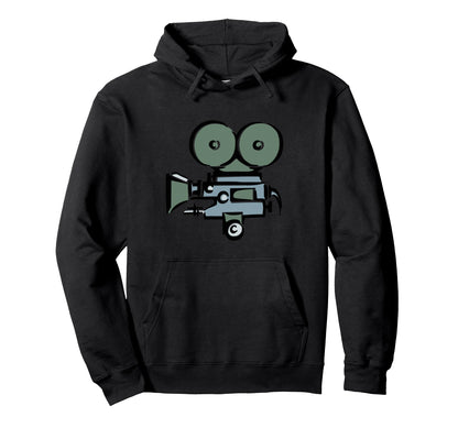 Movie Camera Hoodie - Trendy Graphic Unisex - T-Shirt, Sweatshirt, Hoodie