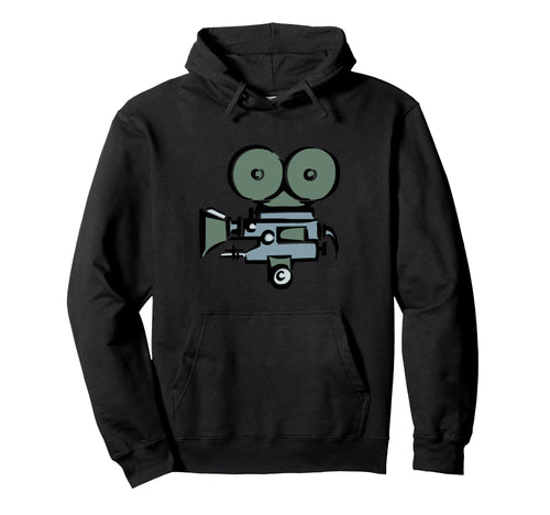 Movie Camera Hoodie - Trendy Graphic Unisex - T-Shirt, Sweatshirt, Hoodie