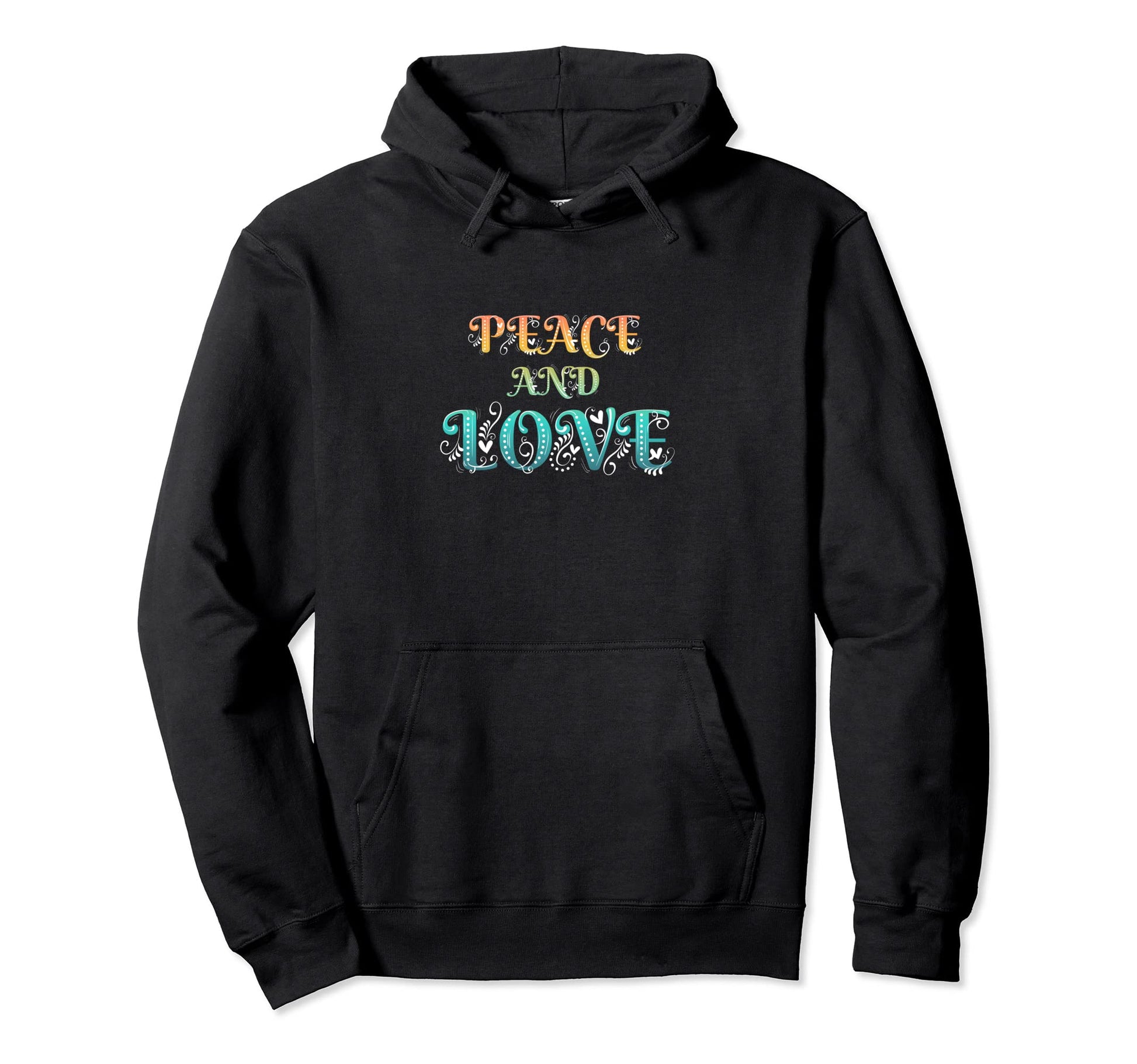 Make Peace Not War Colorful Peace Hoodie - Casual Everyday Wear Men Women - T-Shirt, Sweatshirt, Hoodie