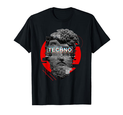Techno Aesthetic Vaporwave Greek T-Shirt - Fun Novelty Design for Adults - T-Shirt, Sweatshirt, Hoodie