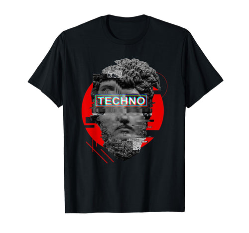 Techno Aesthetic Vaporwave Greek T-Shirt - Fun Novelty Design for Adults - T-Shirt, Sweatshirt, Hoodie