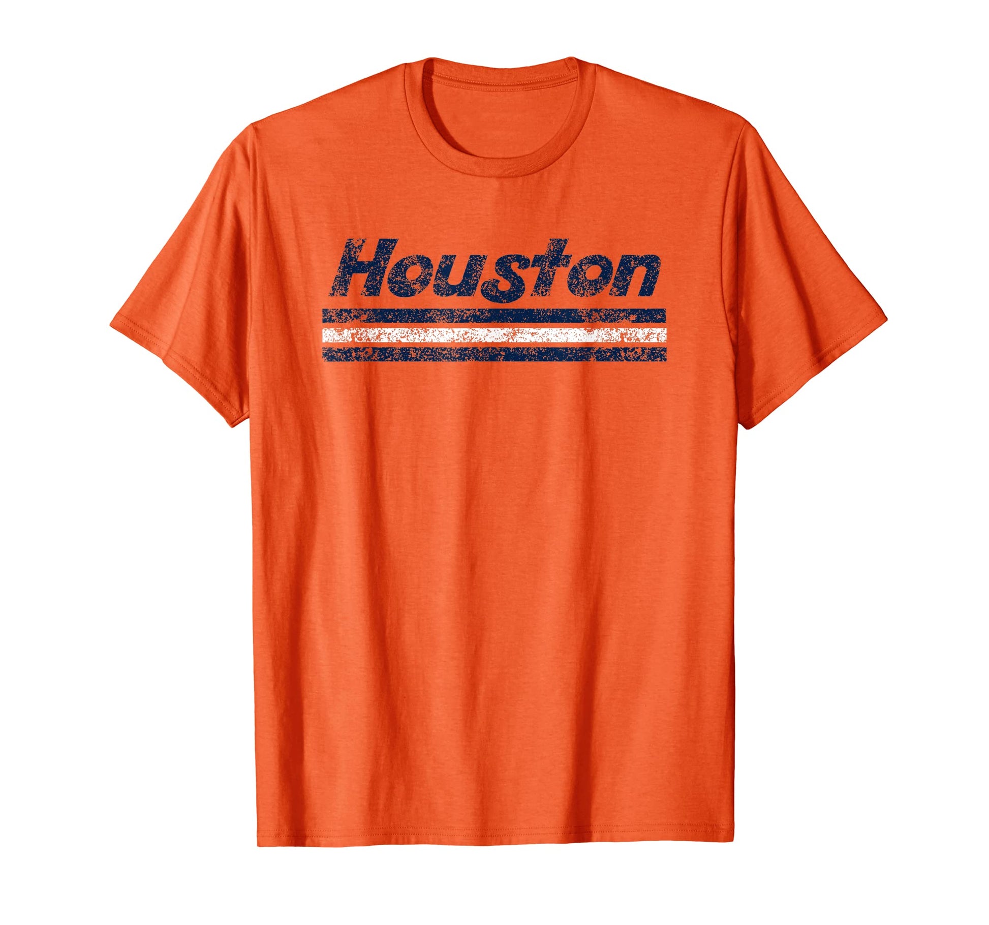 Houston Texas Weathered Stripe Throwback T-Shirt - Graphic Print Unisex - T-Shirt, Sweatshirt, Hoodie