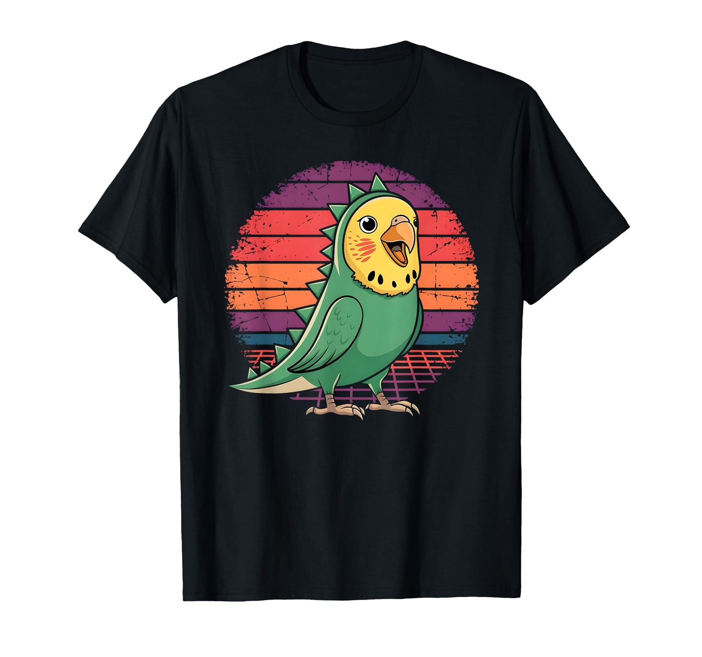 Funny Birb Parrot Aesthetic Vaporwave T-Shirt - Trendy Graphic Unisex - T-Shirt, Sweatshirt, Hoodie