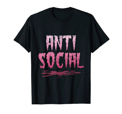 Anti Social Vaporwave Alt Aesthetic T-Shirt - Unique Graphic Unisex - T-Shirt, Sweatshirt, Hoodie