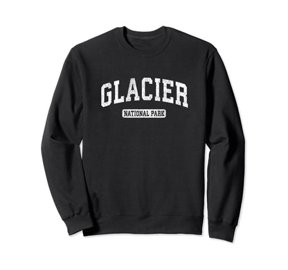 Glacier National Park Sports Sweatshirt - Custom Art Print for Adults - T-Shirt, Sweatshirt, Hoodie