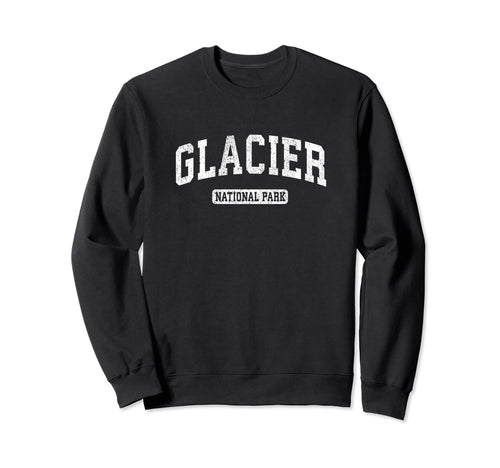 Glacier National Park Sports Sweatshirt - Custom Art Print for Adults - T-Shirt, Sweatshirt, Hoodie