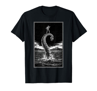 Photographer Octopus Moon Camera T-Shirt - Trendy Graphic for Adults - T-Shirt, Sweatshirt, Hoodie