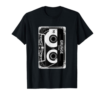 Grunge Cassette Tape Throwback T-Shirt - Aesthetic Graphic Men Women - T-Shirt, Sweatshirt, Hoodie