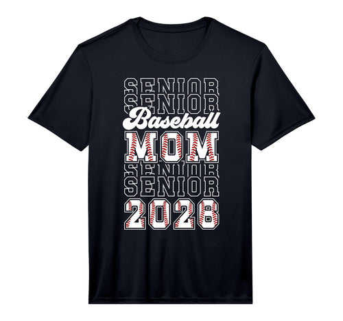 Mens Baseball Senior Mom 2026 Baseball T-Shirt - Fun Novelty Design Unisex - T-Shirt, Sweatshirt, Hoodie