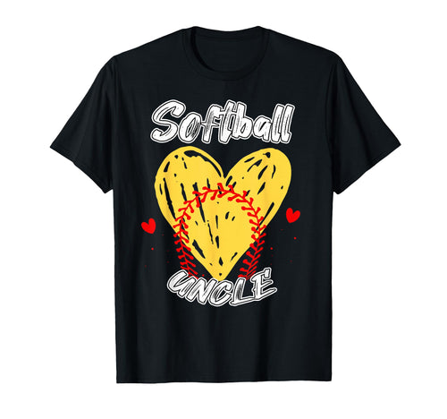 Softball Uncle Softball Family Player T-Shirt - Aesthetic Graphic Unisex - T-Shirt, Sweatshirt, Hoodie