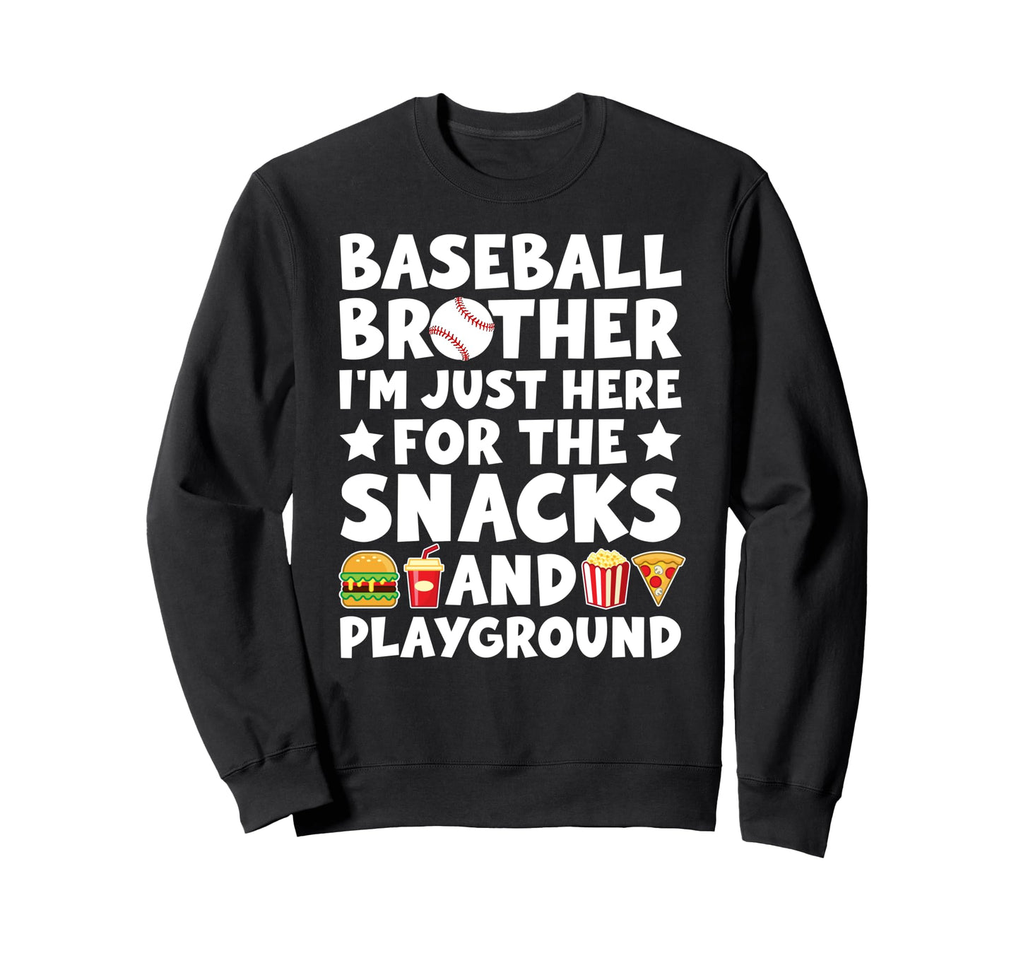Funny Baseball Brother Baseball Sweatshirt - Minimalist Print Unisex - T-Shirt, Sweatshirt, Hoodie