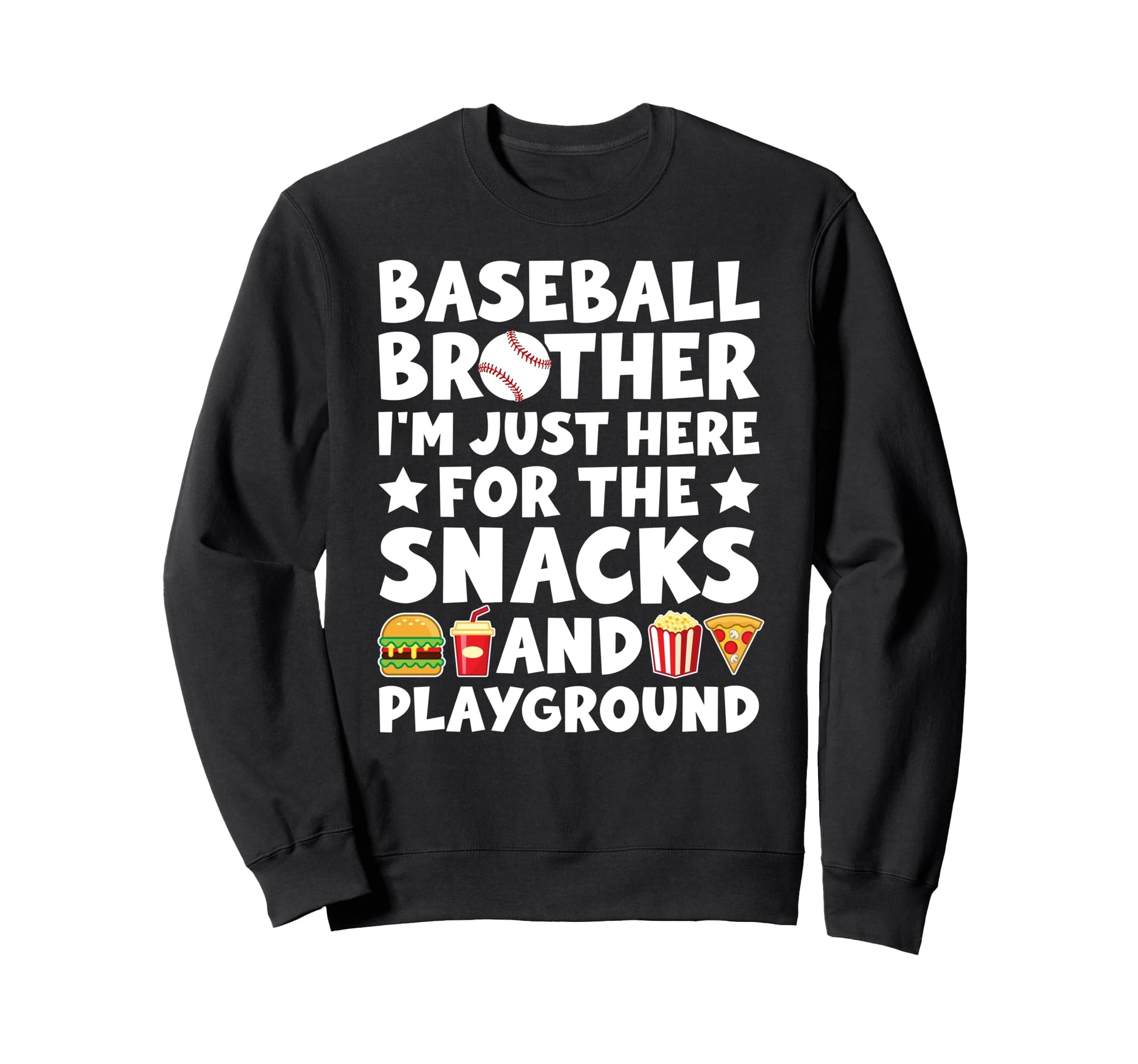 Funny Baseball Brother Baseball Sweatshirt - Minimalist Print Unisex - T-Shirt, Sweatshirt, Hoodie
