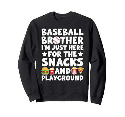 Funny Baseball Brother Baseball Sweatshirt - Minimalist Print Unisex - T-Shirt, Sweatshirt, Hoodie