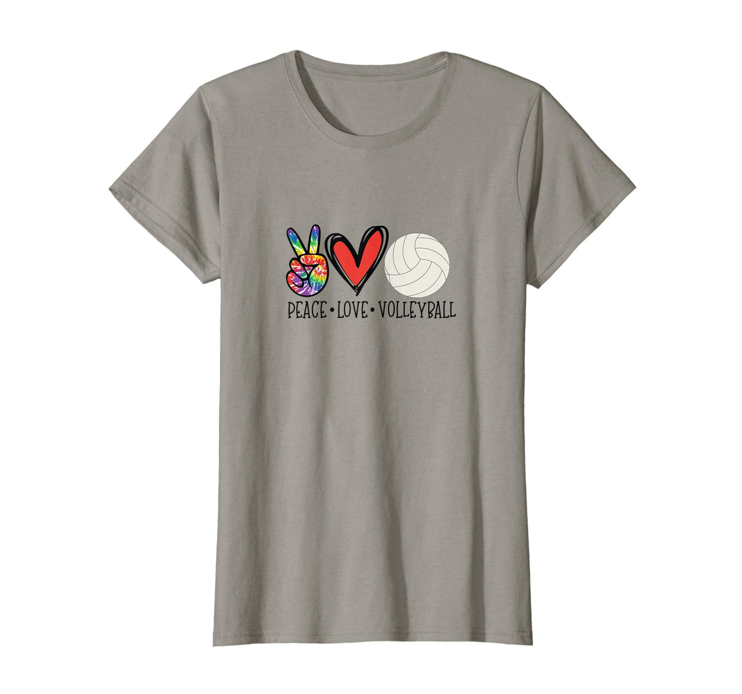 Womens Peace Love Volleyball T-Shirt - Novelty Apparel Men Women - T-Shirt, Sweatshirt, Hoodie