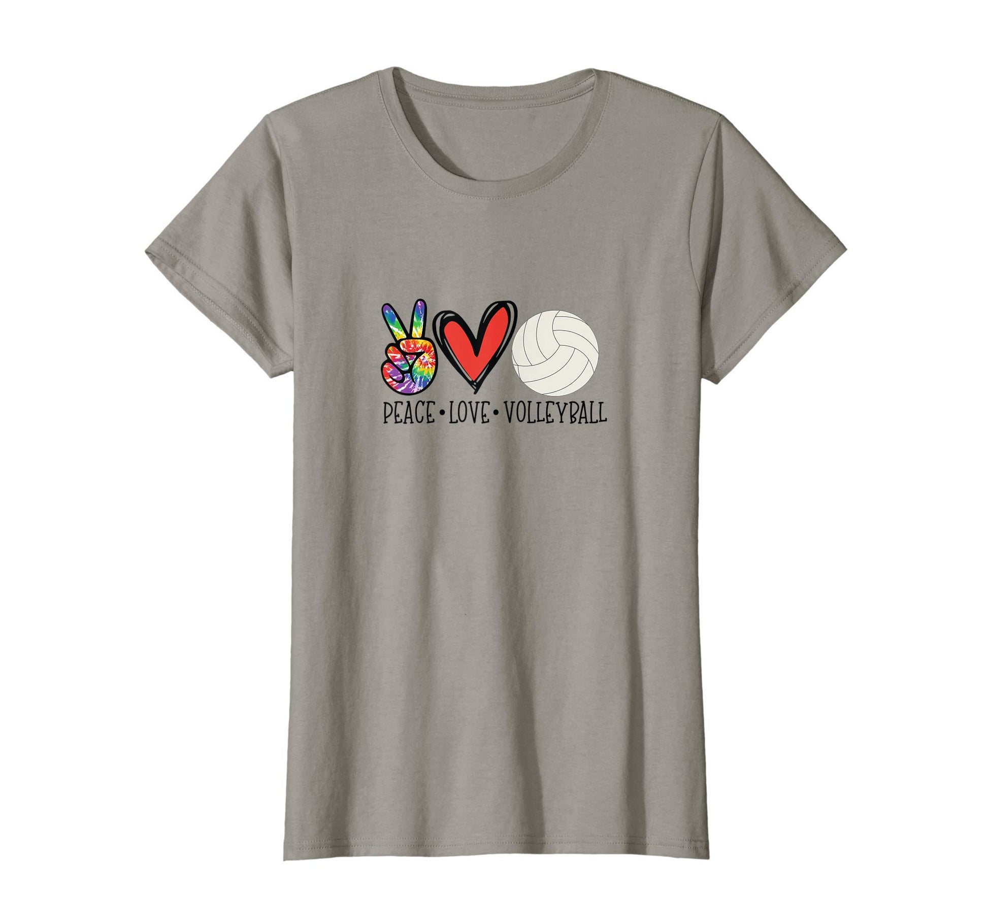 Womens Peace Love Volleyball T-Shirt - Novelty Apparel Men Women - T-Shirt, Sweatshirt, Hoodie